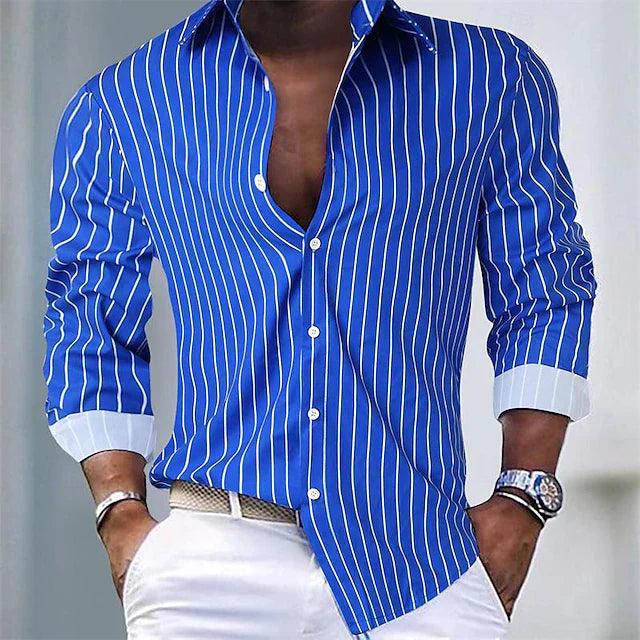 "Chemise en coton bleu clair pour homme, design intemporel, parfaite pour un style décontracté et élégant."