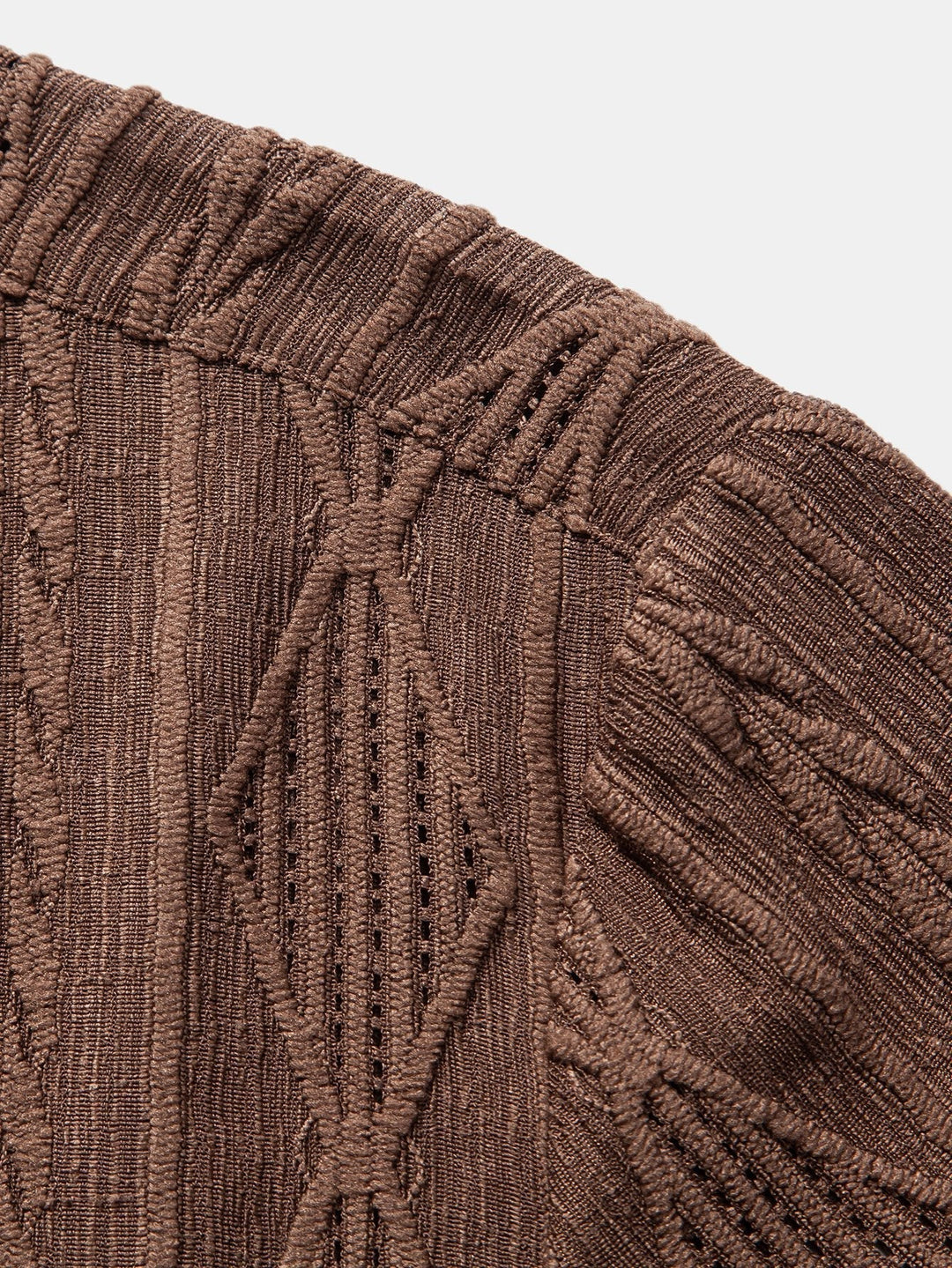 Tylna strona męskiej koszuli żakardowej