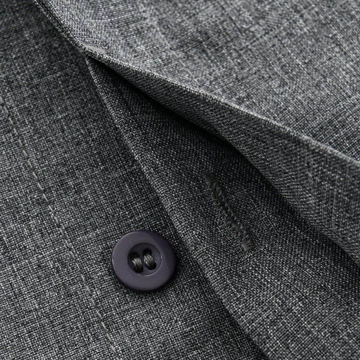 Męska koszula z lnu i bawełny, krótki rękaw, gładki kołnierz, letnia, w różnych kolorach, elegancka i lekka na lato