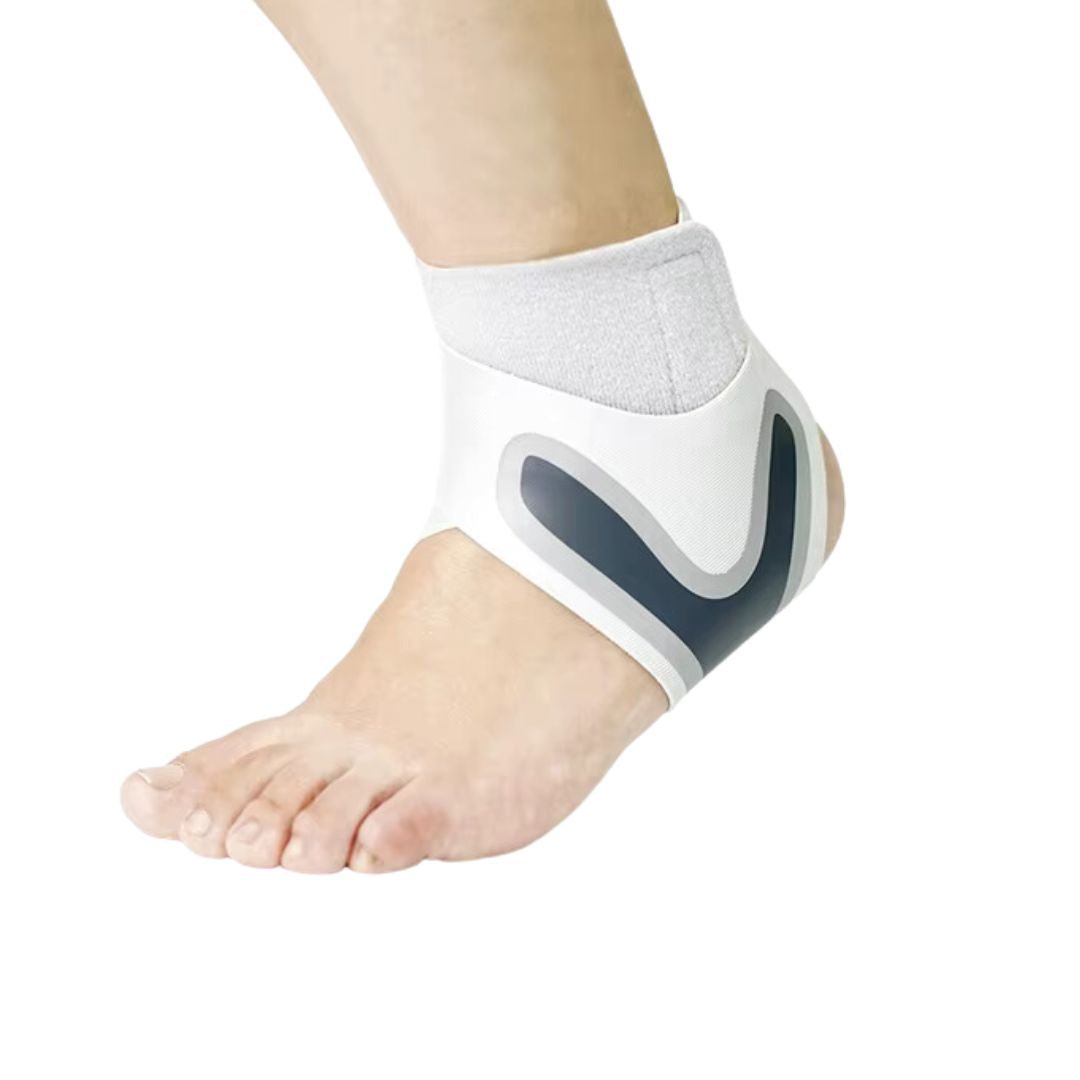 Regulowana opaska uciskowa na kostkę dla ulgi w bólu kostki, zwalcza zwichnięcia i zapalenia ścięgien, dyskretny ergonomiczny design.