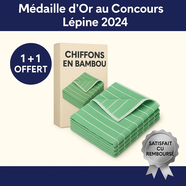 Bambusowa ściereczka ultra chłonna do ekologicznego sprzątania, idealna do luster, szkła, drewna i stali nierdzewnej.