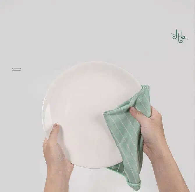 Bambusowa ściereczka ultra chłonna do ekologicznego sprzątania, idealna do luster, szkła, drewna i stali nierdzewnej.