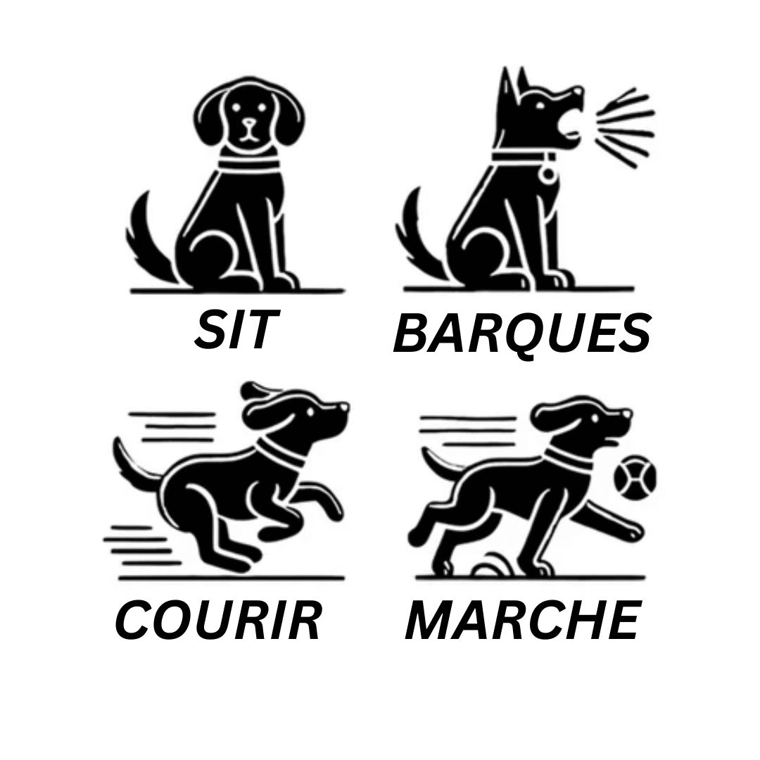 "Chiot interactif blanc réaliste, en peluche douce, stimule le jeu éducatif et l'apprentissage des enfants."
