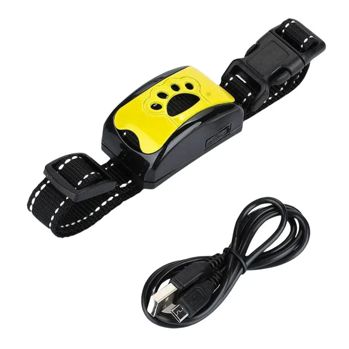 Ergonomiczna, wibrująca i personalizowana obroża antyszczekowa dla psa, zapewniająca szacunek i bezstresowe szkolenie.