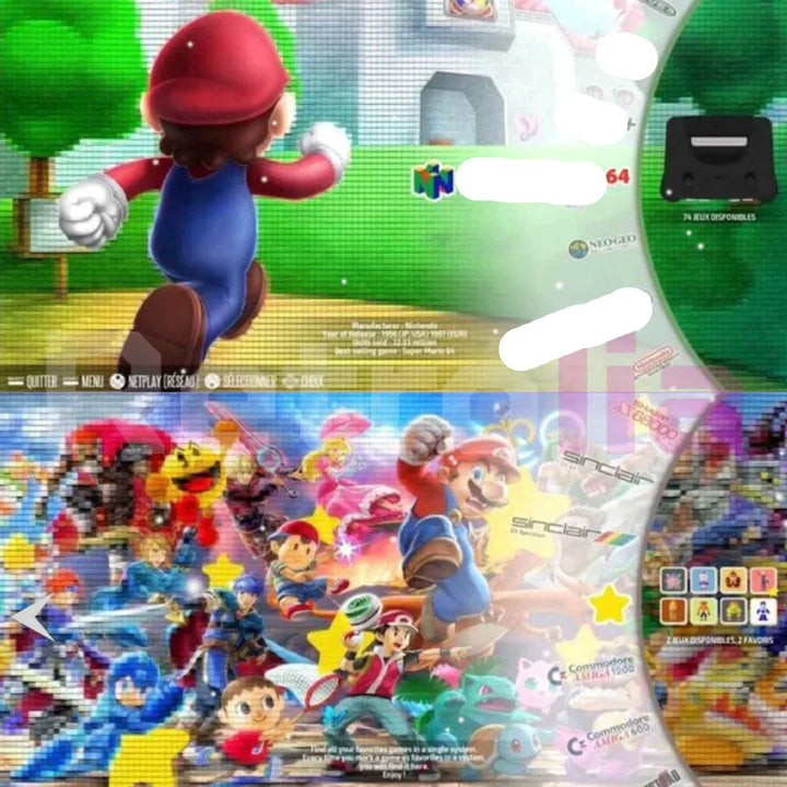 Konsola do gier retro 4K z kontrolerami, ponad 20 000 gier w zestawie, połączenie HDMI, nostalgiczne doświadczenie