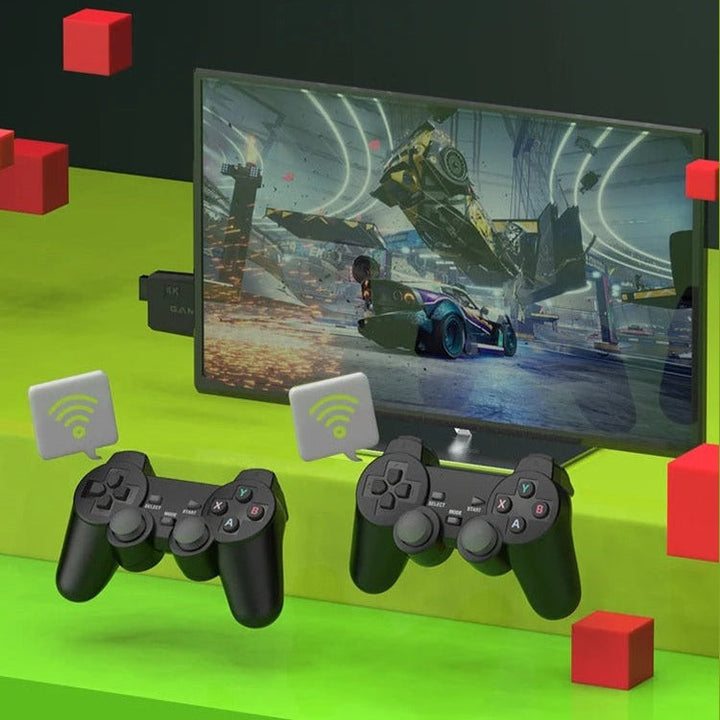 Konsola do gier retro 4K z kontrolerami, ponad 20 000 gier w zestawie, połączenie HDMI, nostalgiczne doświadczenie