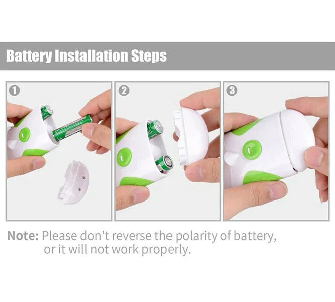 Elektryczny obcinacz i pilnik do paznokci, nowoczesny szaro-srebrny akcesorium, precyzyjna i gładka pielęgnacja paznokci w domu.