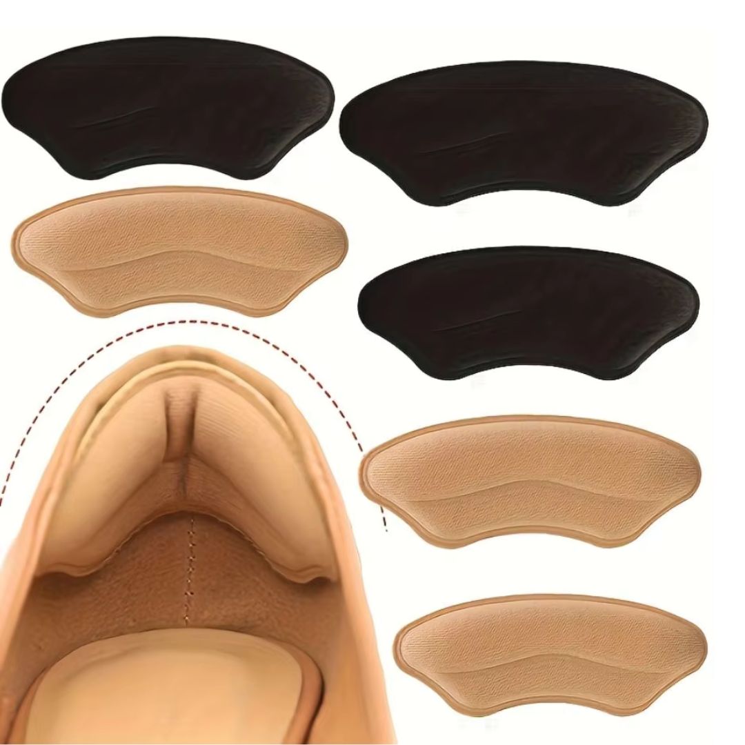 Poduszki przeciw otarciom na pięty, opakowanie 8 sztuk, beżowe, komfort i przyczepność do obcasów i butów, trwałe i dyskretne