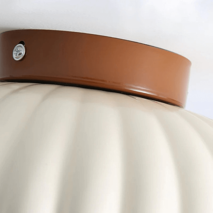 Żelazna i Szklana Lampa Sufitowa