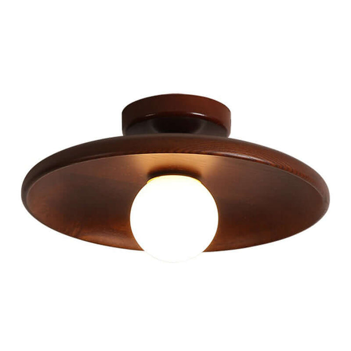Lampa sufitowa w kształcie płytkiej misy