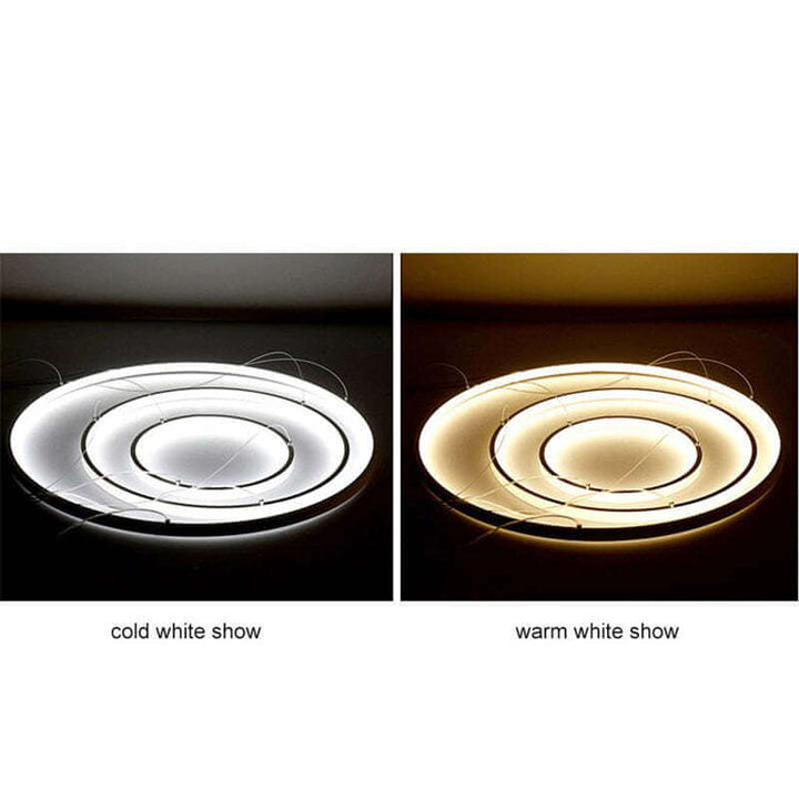 Nowoczesna lampa sufitowa z 3 pierścieniami - Design