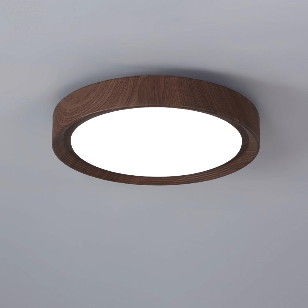 Veinure Du Bois Plafonnier Rond