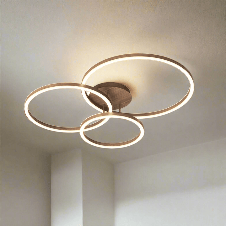 Elegancka lampa sufitowa LED w kształcie pierścienia