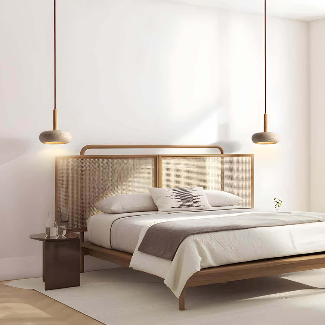 Lampa wisząca Osho z naturalnego kamienia