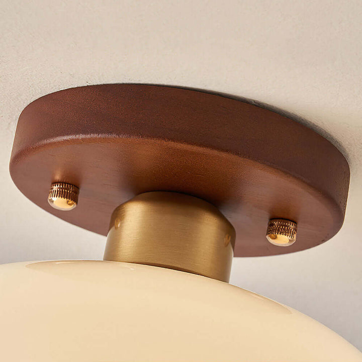 Biała Lampa Sufitowa Vintage na Mały Korytarz