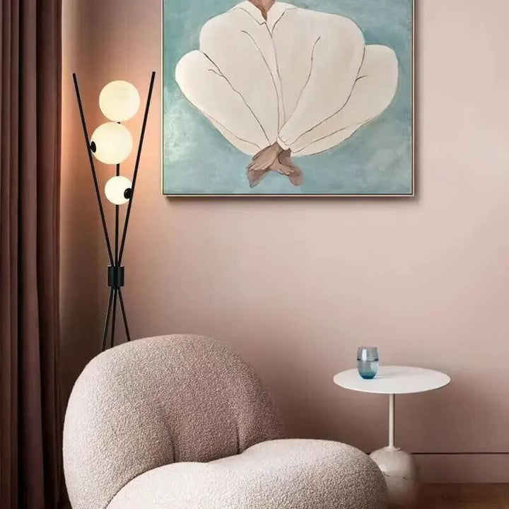 Lampa LED z regulowanym światłem do salonu