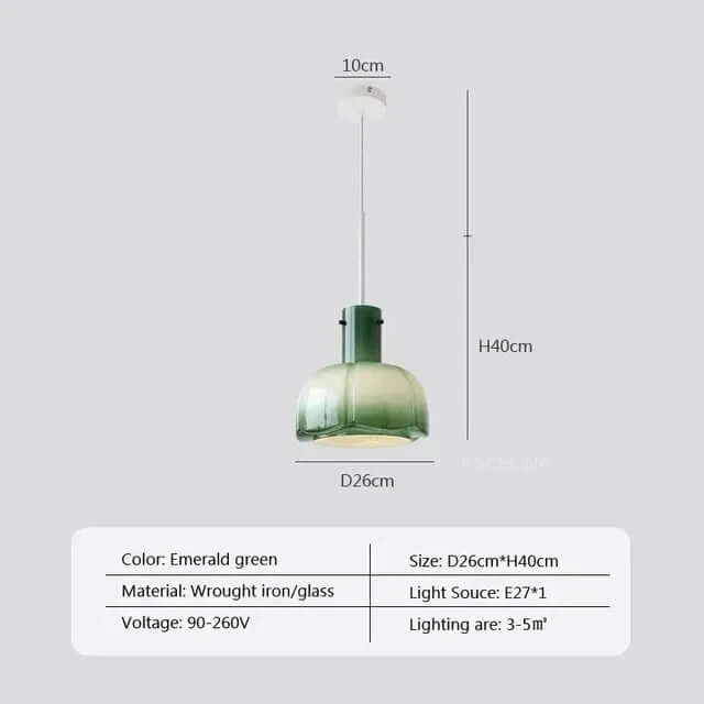 Lampa Wisząca LED w Stylu Nordyckim - Szklany Żyrandol