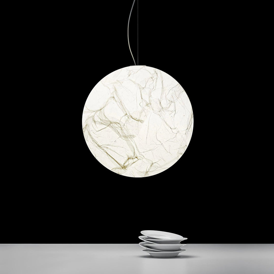 Lampe Pendante En Soie Moon