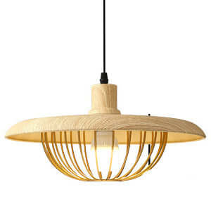 Nowoczesna Lampa Wisząca Drewniany Design
