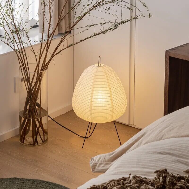 Japońska Lampa Z Papieru Ryżowego LED