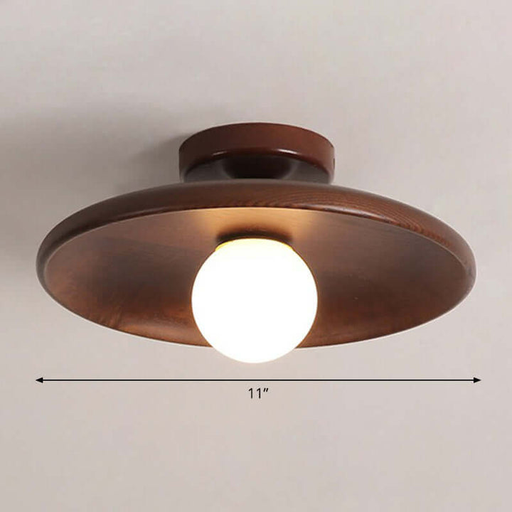 Lampa sufitowa w kształcie płytkiej misy