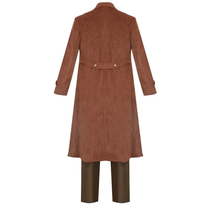 Kostium Hagrida Harry Potter dla dzieci, 6 elementów: kamizelka, koszula, pasek, spodnie, kurtka, sztuczna broda, wysokiej jakości.