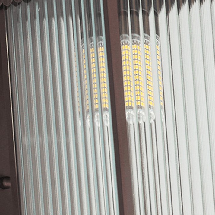 Zewnętrzna Lampa Ścienna Retro Prostokątna