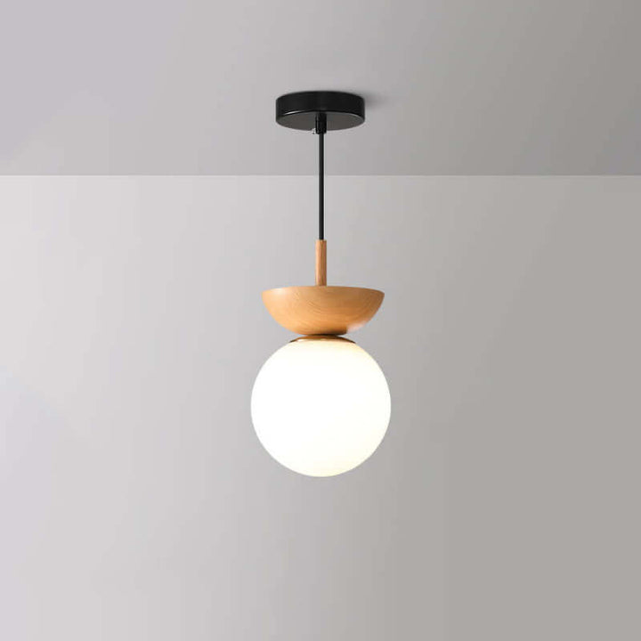 Elegancka lampa sufitowa w stylu japońskim - ciepłe oświetlenie LED