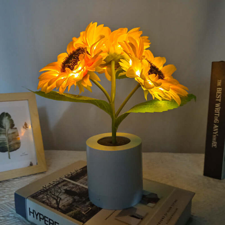 Błyszcząca Lampa Słonecznikowa