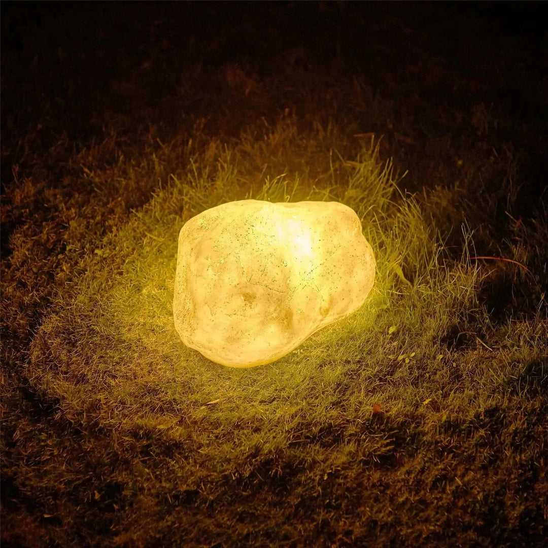 Zewnętrzna Lampa Kamienna – Solarne i Kablowe Oświetlenie IP65