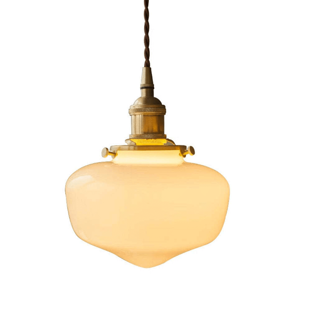 Retro Szklana Lampa Wisząca - Latarnia