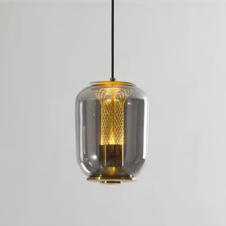 Szklana lampa wisząca