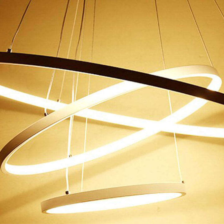 Nowoczesna lampa sufitowa z 3 pierścieniami - Wymiary 40x60x80cm
