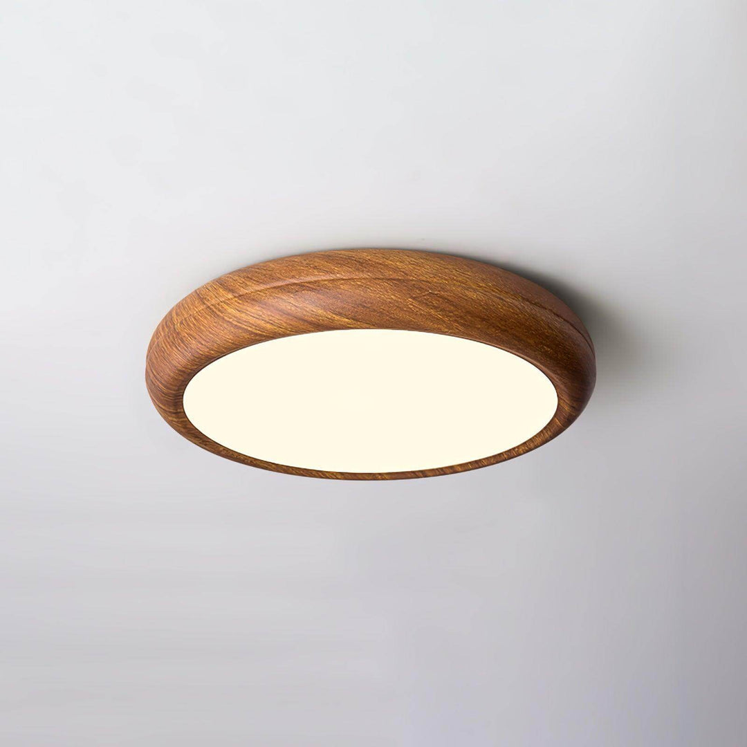 Veinure Du Bois Plafonnier Rond