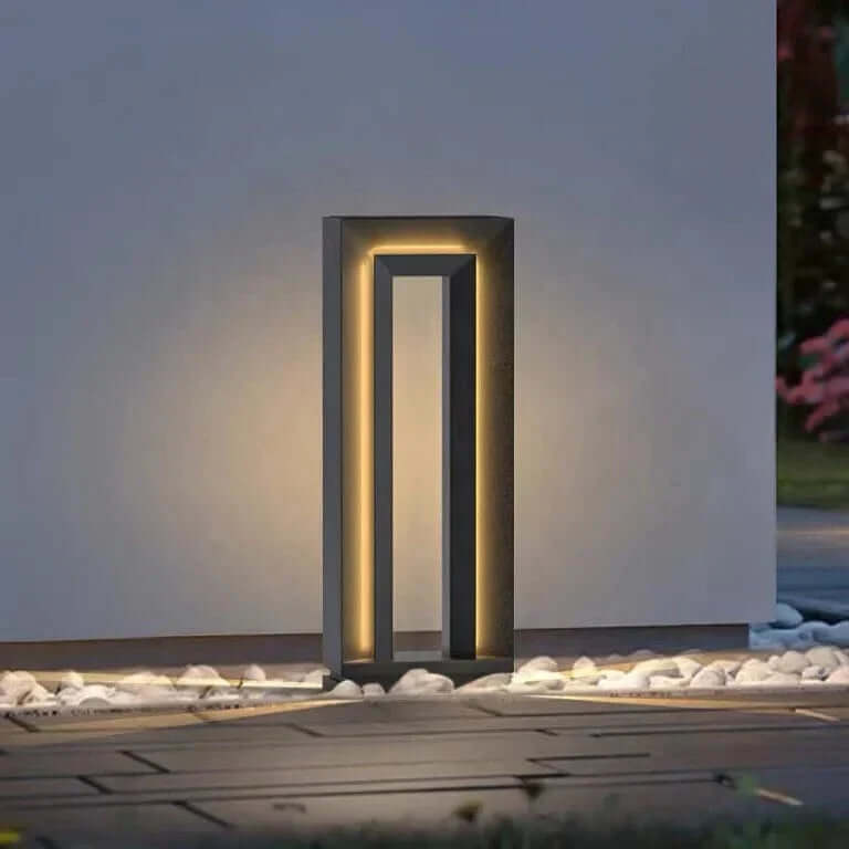 Nowoczesna lampa solarna zewnętrzna LED