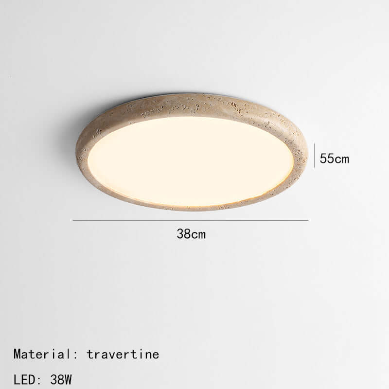 Lampa sufitowa LED z naturalnego kamienia dla domu