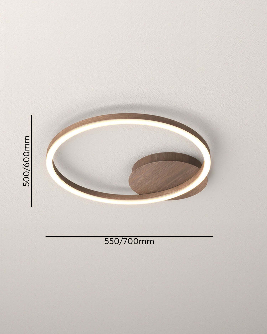 Lampa sufitowa LED, typ C, rozmiar 56cm x 50cm