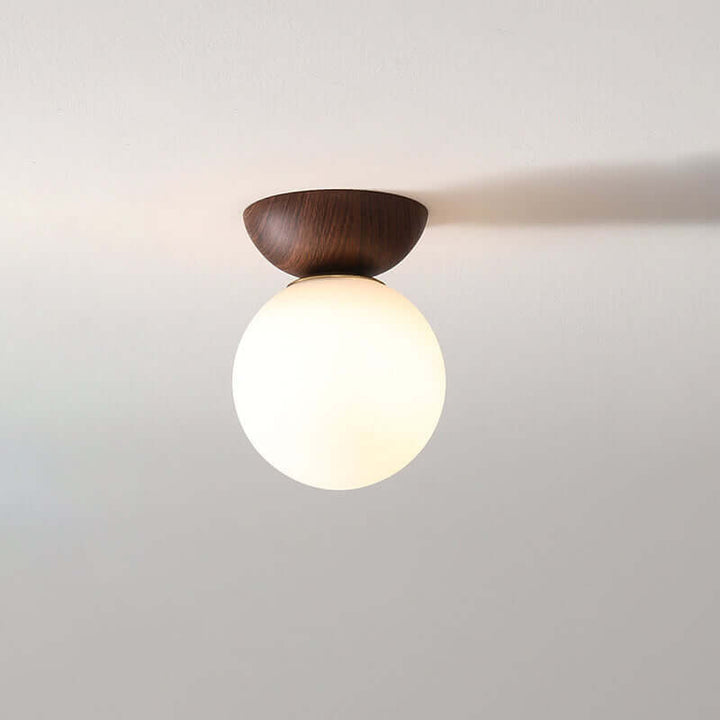 Elegancka lampa sufitowa w stylu japońskim - ciepłe oświetlenie LED
