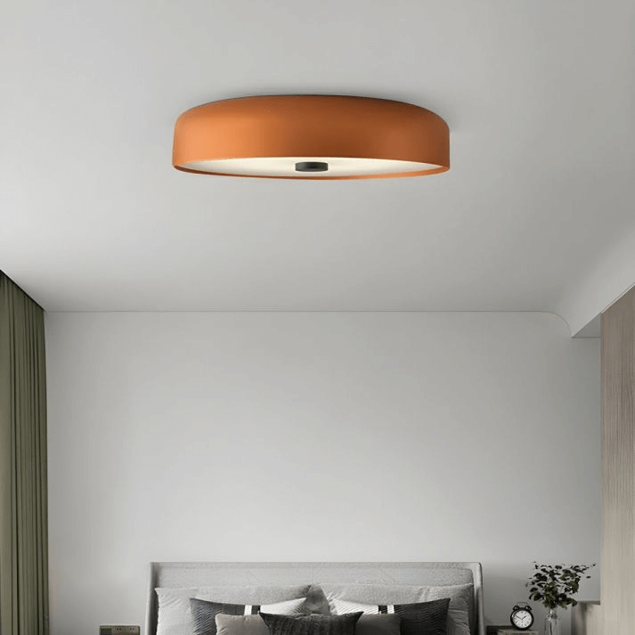 Minimalistyczna Retropłaska Lampa Sufitowa LED do Wnętrz