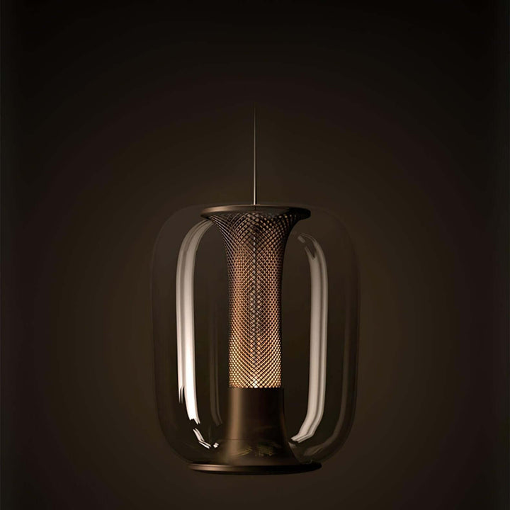 Szklana lampa wisząca