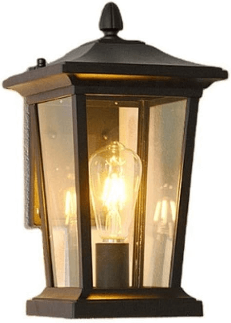 Zewnętrzna Lampa Ścienna Szklana Wodoodporna - Styl Farmhouse