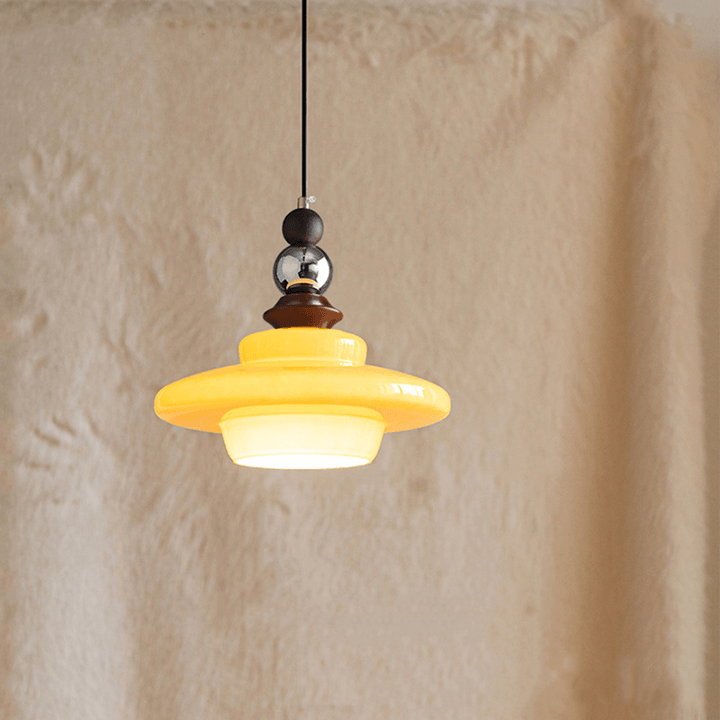 Wisząca Lampa Jadalniana w Stylu Średniowiecznym Beżowa