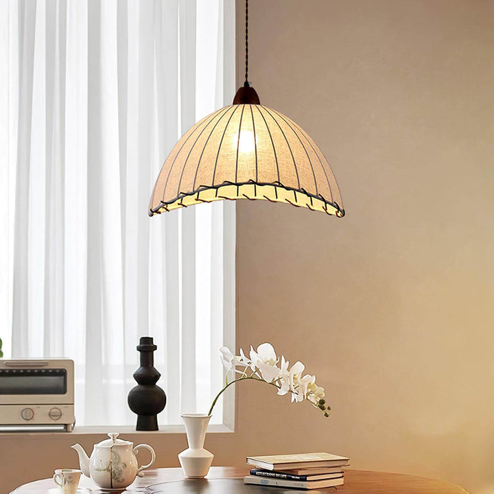 Lampa wisząca z drewna, model C, średnica 30cm, wysokość 26cm