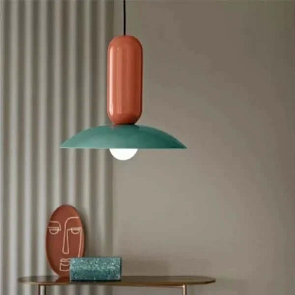 Okrągła lampa wisząca w stylu Macaron