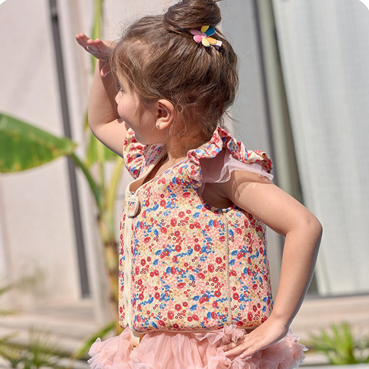 Kamizelka do pływania dla dzieci z neoprenu, żywe kolory, zabawne wzory, optymalne bezpieczeństwo, pływalność od 2 do 27,5 kg.