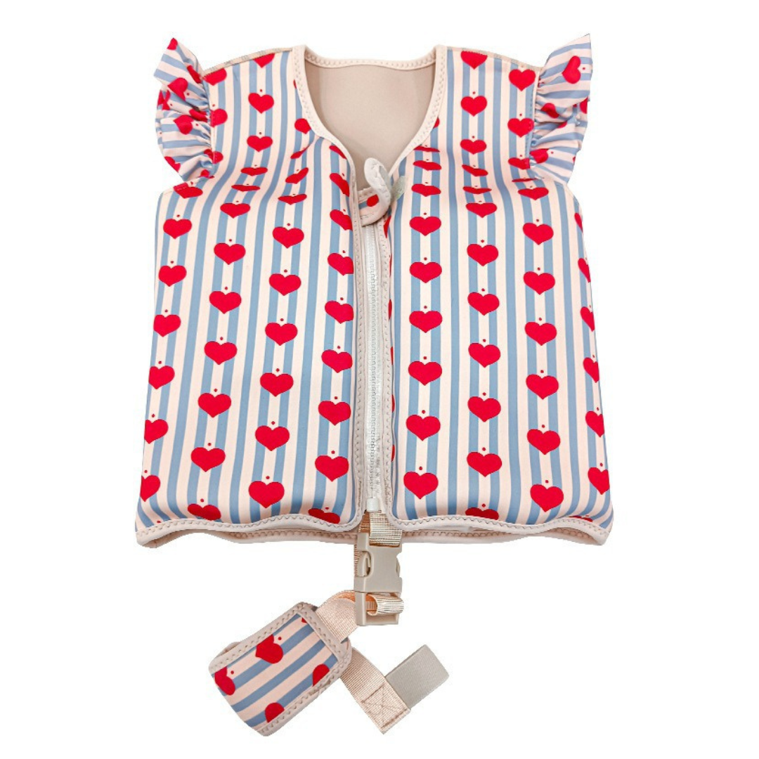 Kamizelka do pływania dla dzieci z neoprenu, żywe kolory, zabawne wzory, optymalne bezpieczeństwo, pływalność od 2 do 27,5 kg.