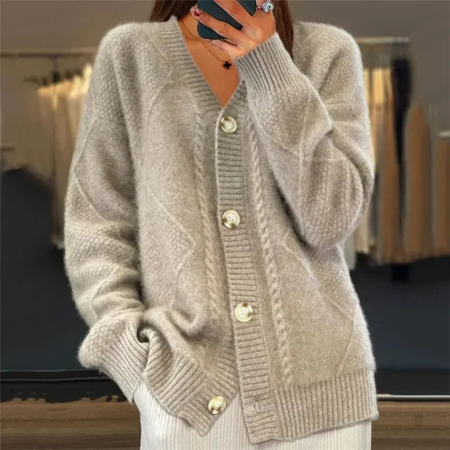 Elegancka kamizelka damska z dekoltem w serek