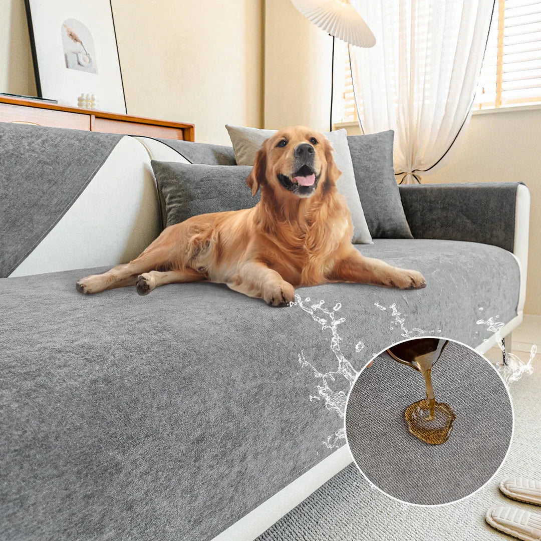Nowoczesny pokrowiec na kanapę odporny na zadrapania, elegancki design, ekologiczny, chroni powierzchnię, idealny dla zwierząt domowych.