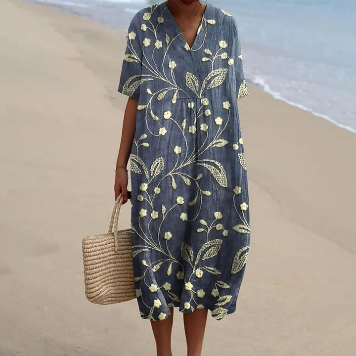 Damska sukienka Odile - kwiecista elegancja i komfort