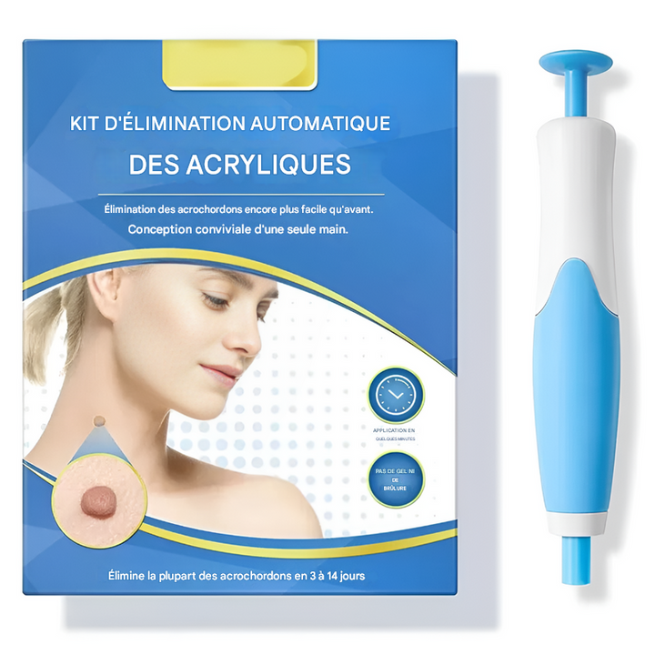 Zestaw do krioterapii brodawek skórnych, zawiera 2 urządzenia, kompaktowy i łatwy w użyciu, do szybkiego usuwania w domu.